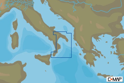 C-MAP EM-Y153 : MAX-N+  L GIOIA TAURO TO BARI : Mediterranean and Black Sea - Local