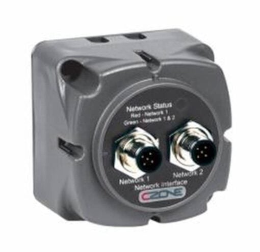 Navico CZONE™ Network Bridge Interface is designed to isolate sections of the NMEA 2000 network to decrease standby current draw